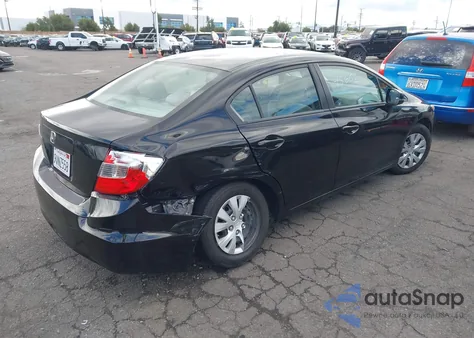 2012 Honda Civic Lx из США, поврежденный, VIN 19XFB2F51CE353071